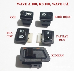 Bộ Công Tắc Xe Máy Wave A 100, RS 100, Wave Cá